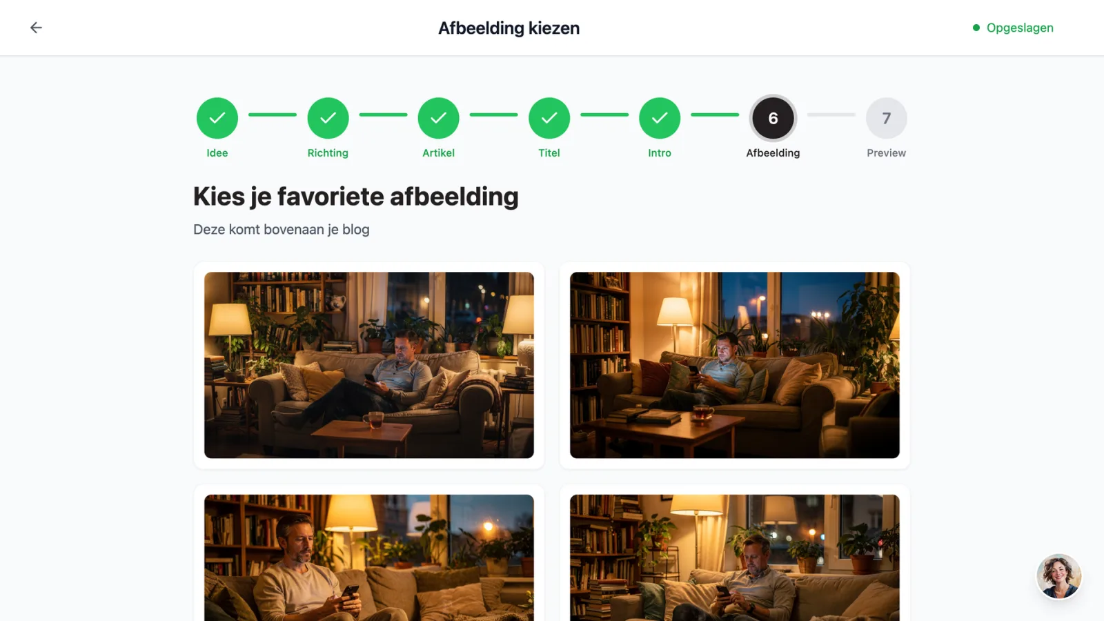 dibbi stelt passende afbeeldingen voor bij je blog